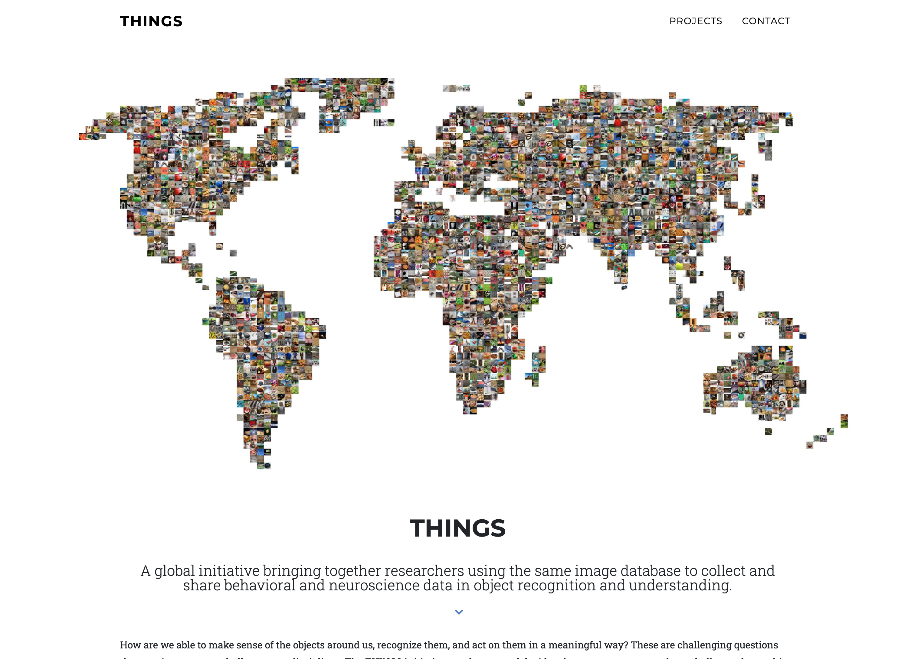 Website before redesign